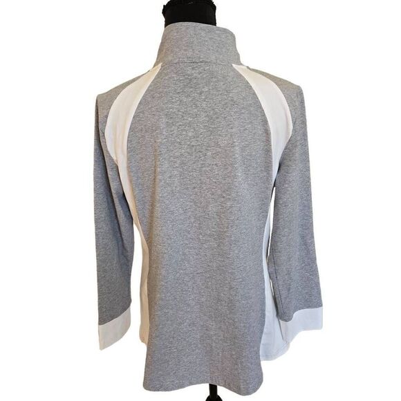 NWT Neon Buddha Elated Womens Grey White Sporty Athletic Jacket Small - Picture 2 of 15